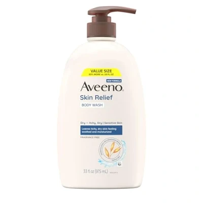 Afbeelding van Aveeno Skin Relief Fragrance Lichaamswas met haver om de droge jeukende huid te kalmeren Zacht Zeepvrij en kleurstofvrij voor gevoelige 975 ml