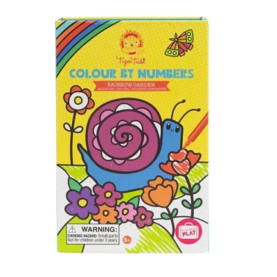 Afbeelding van Tiger Tribe kleuren op nummer Rainbow Garden