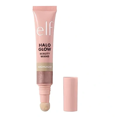 Afbeelding van e.l.f. Halo Glow Highlight Beauty Wand Vloeibare highlighter voor een heldere en stralende huid, bouwbare formule, veganistisch dierproefvrij, vloeibaar goud, 10 ml