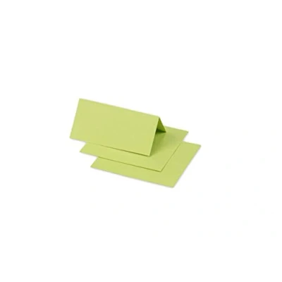 Afbeelding van Clairefontaine 75050C verpakking met 25 plaatskaarten, formaat 8,5 x 8 cm, 210 g/m², kleur: Knvelgroen, uitnodiging voor evenementen en belevenis, stuifmeel serie, glad premium papier