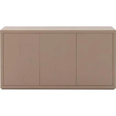 Afbeelding van Goossens Dressoir Barcelona, 3 Deuren Hout Grijs