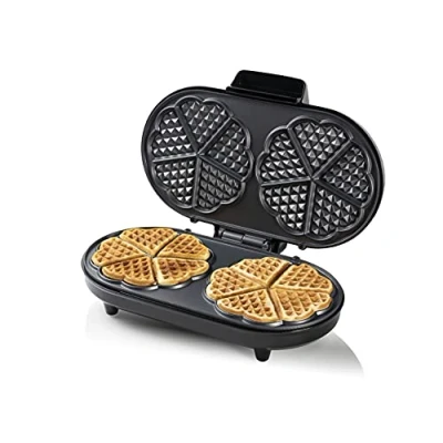 Image de Gaufrier forme de 10 coeurs 1200w Bestron ADWM730CO