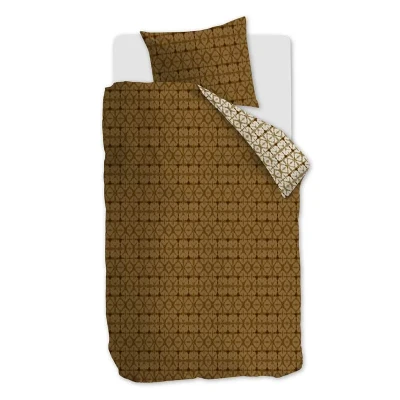 Afbeelding van Snoozing Celia Dekbedovertrek Eenpersoons 140x200/220 cm Terra