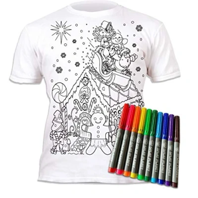 Afbeelding van Splat Planet T shirt voor kinderen, Kerst peperkoek huis