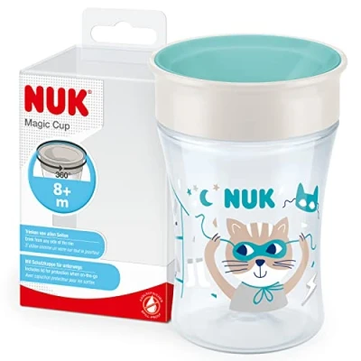 Afbeelding van NUK Drinkbeker Magic Beker 230 ml 360 drinkrand mint