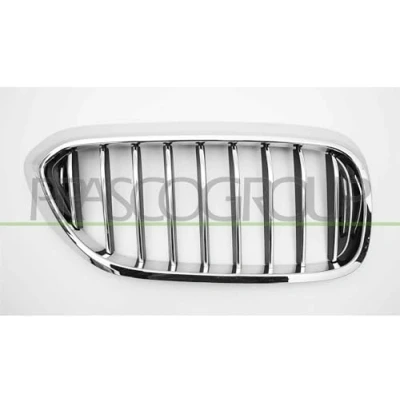 Afbeelding van PRASCO BM0522013 Grille Auto Rechts voor Zwart Chroom BMW: 5 Saloon, Touring