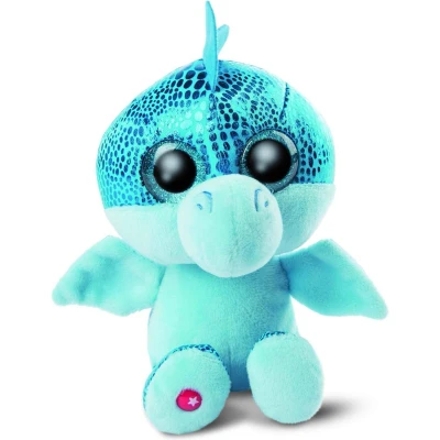 Afbeelding van NICI Knuffel Draak Jet pluche blauw 15 cm knuffeldier