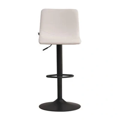Afbeelding van Bronx71® Scandinavische barkruk Eva draaibaar gerecyclede stof off white 60 76 cm