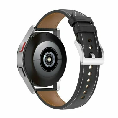 Afbeelding van Garmin Vivomove 3 / HR Luxe Sport Style Trend leren bandje Zwart