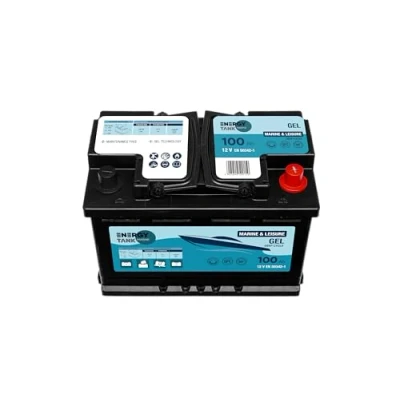 Afbeelding van Gel accu 12 V 100 Ah voor mobiele en stationaire boot batterij met lange levensduur bootbatterij beschermd tegen trillingen stoten