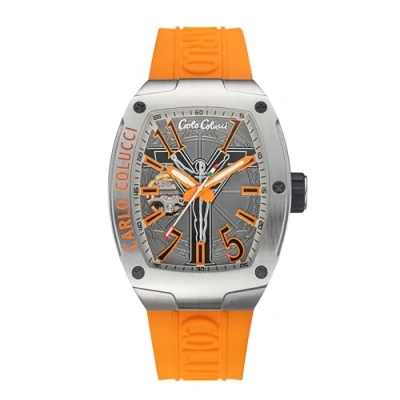Afbeelding van Carlo Colucci Automatikuhr Horloge, Heren, Maat: One Size, Orange