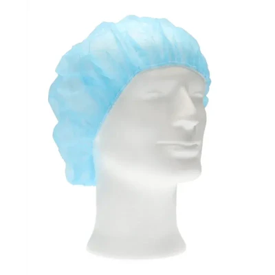 Afbeelding van Hairnets CMT Hair Net Bouffant Cap PP Non Woven Blue Size L 53cm