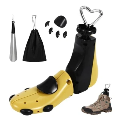 Afbeelding van Schoenspanners, schoenverbreder, schoenspanner, schoenspanner voor heren, laarzen, vergroter, schoenen heren en dames (42 48), Geel.