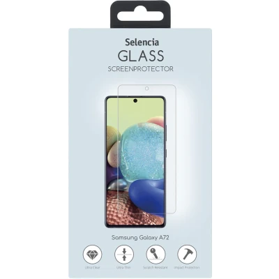 Afbeelding van Selencia Screenprotector Geschikt voor Samsung Galaxy M53 / A72 Tempered Glass Gehard Glas