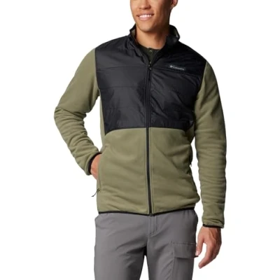 Afbeelding van Columbia Basin BUTTE FULL ZIP Fleecejas, Heren, Maat: Small, Stone green/black