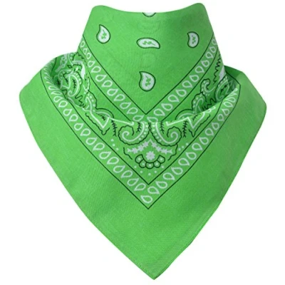 Afbeelding van Miobo halsdoek, 100% katoen, Eén maat 55 x cm, paisley groen
