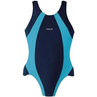 Afbeelding van Beco Badpak Meisjes Polyamide/elastaan Marineblauw/turquoise Mt 128