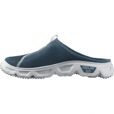 Afbeelding van Salomon Reelax Slide 6.0 Outdoorsandalen, Heren, Maat: 40, blue ashes/white/pearl Textiel