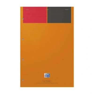 Afbeelding van OXFORD Notitieblok, A4+, gelinieerd, 6 mm, 160 pagina&#039;s, geniet, omslag kaart oranje