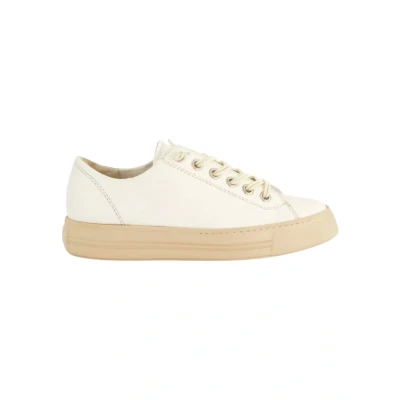 Afbeelding van Paul Green 4081 Sneakers laag, Dames, Maat: 36, Star nappa cream 567 Leer