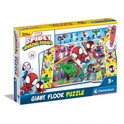 Afbeelding van Clementoni Vloerpuzzel Spidey And Friends 24 Stukjes + Interactieve Pen