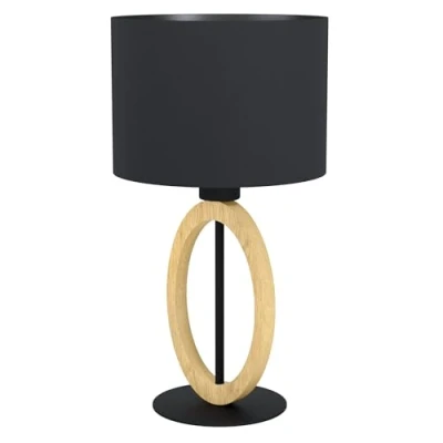 Afbeelding van EGLO Basildon 1 Tafellamp E27 42,5 cm Bruin/Zwart