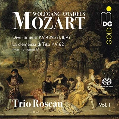 Afbeelding van Trio Roseau Mozart: Divertimenti Kv 439B (Super Audio CD)
