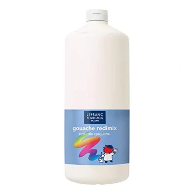 Afbeelding van Lefranc Bourgeois Redimix vloeibare gouache voor kinderen fles 2 l wit