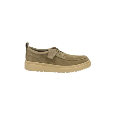 Afbeelding van Clarks Originals Polden MOC Sportieve veterschoenen, Heren, Maat: 44.5, Grün Leer