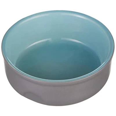 Afbeelding van Nobby keramische voerbak kat feed blauw 13 cm
