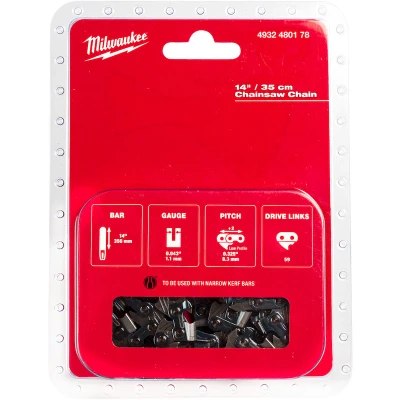 Afbeelding van Milwaukee Ketting Tbv Kettingzaag 35 Cm 14&quot; Voor M18 Fthchs35