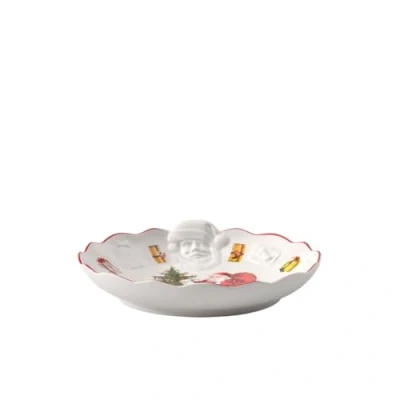 Afbeelding van Villeroy &amp; Boch Schale Mit Santa Relief, Wunsc Gebroken Wit