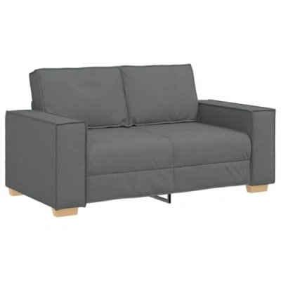 Afbeelding van vidaXL 2 zitsbank Donkergrijs 120 cm Stof