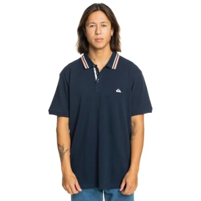 Afbeelding van Quiksilver LOIA Poloshirt, Heren, Maat: Small, Dark blue denim