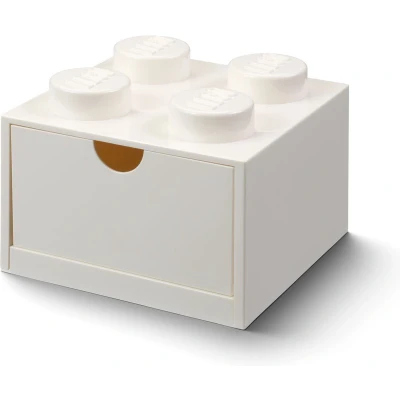 Afbeelding van Lego Opbergbox Bureaulade Brick 4 Kunststof Wit