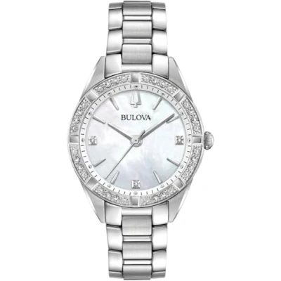 Afbeelding van Bulova Diamonds 96R228 Horloge Staal Zilverkleurig Ø 33 mm