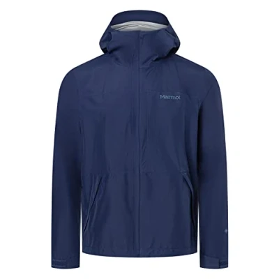 Afbeelding van Marmot Minimalist Jacket heren Waterdicht GORE TEX regenjack, winddichte regenjas voor op de fiets, ademend hardshell windjack als overgangsjas (1 Pack), Arctic Navy, L