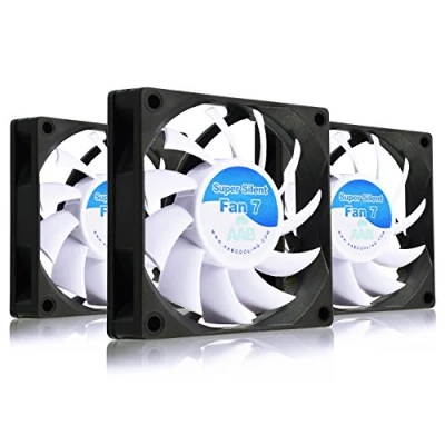 Afbeelding van AABCOOLING Super Silent Fan 7 stille en efficiënte 70 mm behuizingsventilator met 4 anti vibratiepads voor 3D printers, 3 stuks
