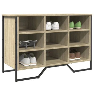 Afbeelding van Schoenenkast 90x38x61,5 cm bewerkt hout sonoma eikenkleurig