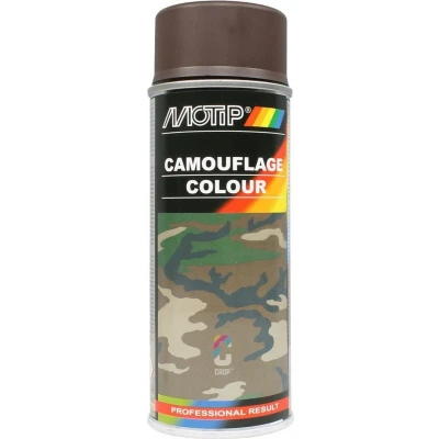 Afbeelding van Motip camouflagelak mat RAL 8027 lederbruin 400 ml.