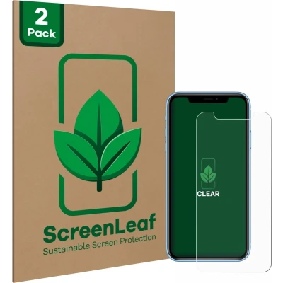 Afbeelding van ScreenLeaf Screenprotector voor Apple iPhone XR / 11 Duurzame schermbescherming Folie Beschermfolie transparant (2 Stuks)