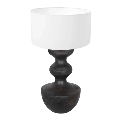 Afbeelding van Anne Light and home tafellamp Lyons zwart metaal 40 cm E27 fitting 3475ZW