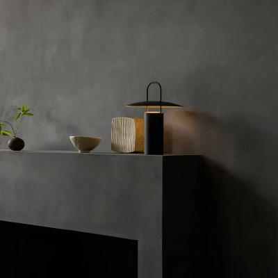Afbeelding van Audo Ray LED tafellamp, draagbaar, zwart