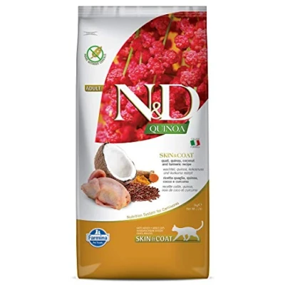 Afbeelding van Farmina N&amp;D Quinoa Adult kat Skin &amp; coat kwartel 5kg