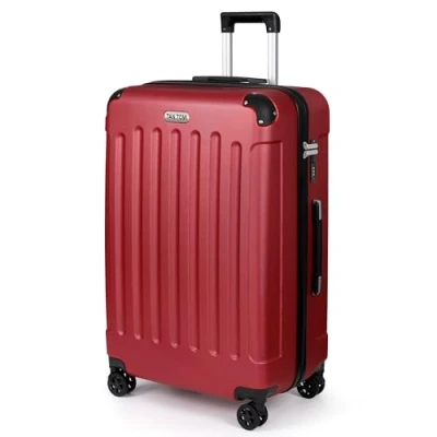 Afbeelding van TAN.TOMI Reiskoffer met 4 Wielen 95L Handbagage Ruimbagage Cijferslot Trolley Koffer Rood