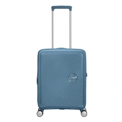 Afbeelding van American Tourister Soundbox Spinner 55 Expandable stone blue Harde Koffer