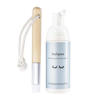 Afbeelding van Augenmanufaktur Wimpershampoo 50 ml met kwast voor wimperextensions oogmake up remover