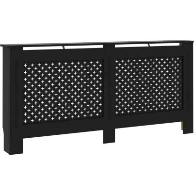 Afbeelding van Radiatorombouw 172x19x81 cm MDF zwart