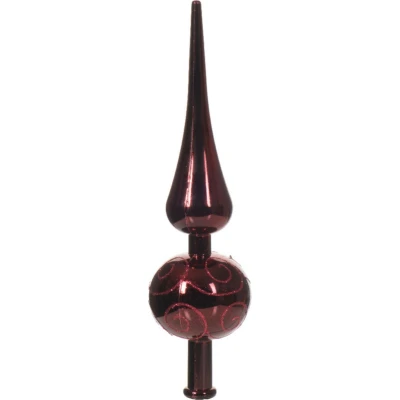 Afbeelding van Piek plastic d6h23 cm ossenbloed kerst Decoris