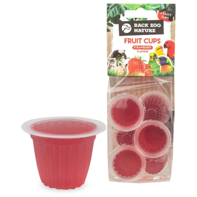 Afbeelding van Back Zoo Nature Fruit Cups Vogelsnack Aardbei 6 stuks